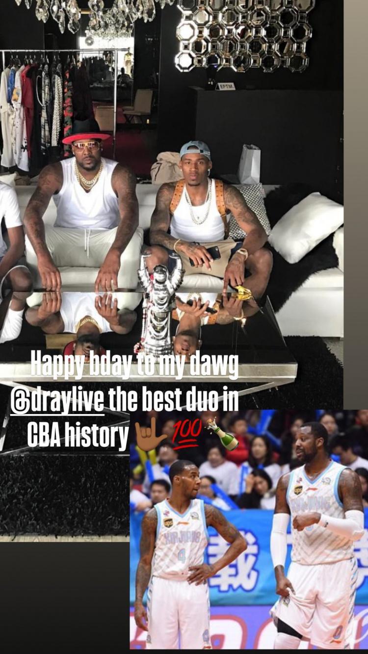 九游体育APP-同意吗？亚当斯社媒祝布拉切生快：我们是CBA历史最佳二人组