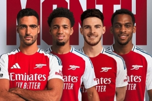 九游体育官网-你选谁？阿森纳3月最佳球员候选：赖斯、梅里诺、廷伯、恩瓦内里